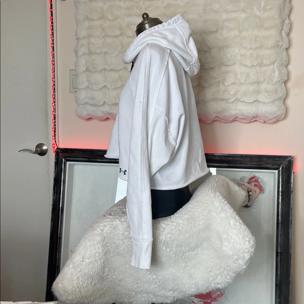 LG White Hoodie with Black Drawstrings - Picture 3 of 12